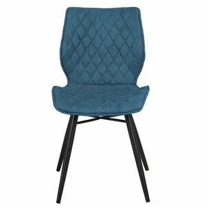 Mahaffie Upholstered Dining Chair (Set of 2) Blue