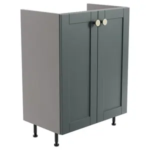 Ashford Matt Kombu green Shaker Freestanding Base unit (W)595mm (H)820mm