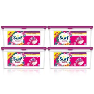 Surf 3-in-1 Washing Capsules Tropical Lily, with Natural Essential Oil, 4pkx27W