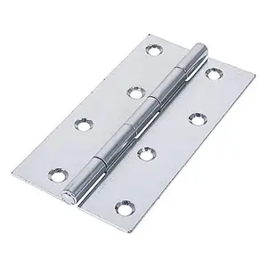 TIMCO Uncranked Butt Hinges (5050) Steel Silver - 127 x 65