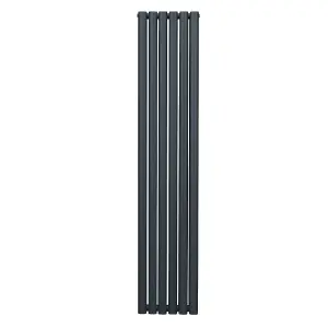 Oval Radiator - 1800 x 360mm - Anthracite