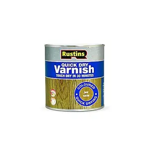 Rustins Quick Dry Varnish - Oak 500ml