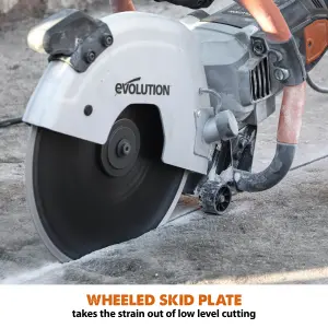 Evolution R300DCT 300mm 12" Electric Disc Cutter, Concrete Saw, With Diamond Blade 110V