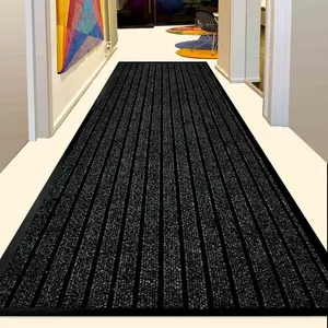 Non-Slip Indoor Outdoor Door Mat Black / Rectangle 45 x 75 cm