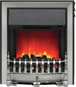 Fazer Inset Electric Fire Flare Finish: Chrome