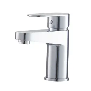 BATHWEST Basin Mixer Tap Hot and Cold Single Lever Basin Sink Mixer Tap Brushed Chrome