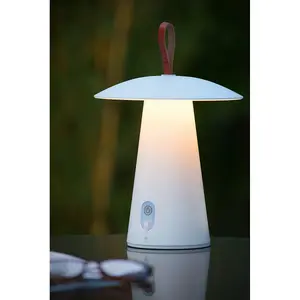 Lucide La Donna Modern Table Lamp Outdoor 19,7cm - LED Dim. - 1x2W 2700K - IP54 - 3 StepDim - White