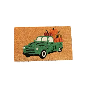 Coir Products Coir Doormat with the Design of a Vegetable Truck