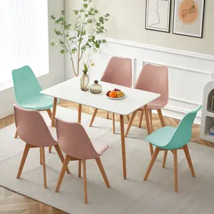 Nero Upholstered Dining Chair (Set of 6) Pink/Blue