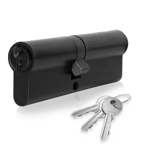 XFORT Matt Black Euro Cylinder Lock 45/50 (95mm)