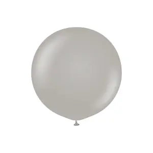 Kalisan Standard Latex Balloons (Pack of 2) Grey (One Size)