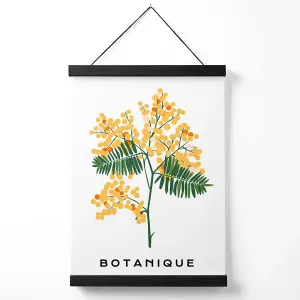 Yellow Mimosa Plant Flower Market Spring Medium Poster with Black Hanger