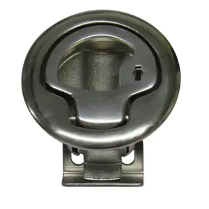 Flush Mount Lifting Ring Pull Handle 61MM (Stainless Steel Locking Door Catch)