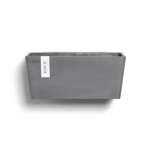 Manhattan Smooth Finish Wall Plant Pot Grey