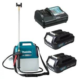 Makita US053DZ 12v CXT Cordless Sprayer Weed Killer Spray + x2 2AH Battery Kit