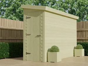 Narrow Alleyway Shed, 2.4m x 1.5m, double door