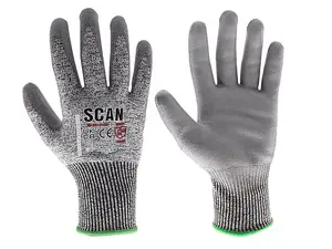 Scan PES3353 PU Palm Cut D Gloves - L (Size 9) SCAGLOCUTDL