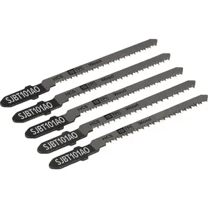 5 Pack 83mm Hardwood Jigsaw Blades Set - Precision 18 TPI for Clean Cuts