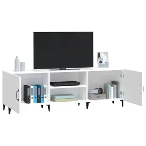 Berkfield TV Cabinet White 150x30x50 cm Engineered Wood