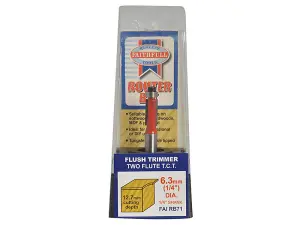 Faithfull - Router Bit TCT Mini Trim 6.3mm x 12.7mm 1/4in Shank