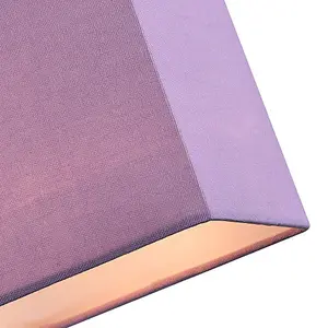 Contemporary and Stylish Soft Lilac Linen Fabric Square 16cm Lamp Shade