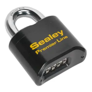 Sealey Steel Body Combination Versatile Keyless Padlock 62mm Heavy Duty PL603