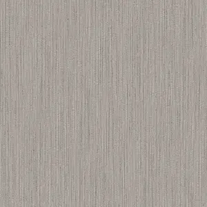 Galerie Utopia Grey Vertical Weave Stripe Sheen Finish Wallpaper Roll