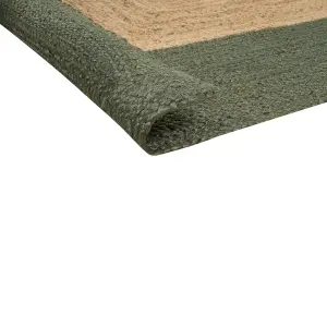 Jute Area Rug 160 x 230 cm Green KARAKUYU