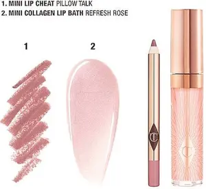 Charlotte Tilbury Glossy Fresh Pink Lip Duo In Pink.