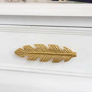 Melody Maison Gold Feather Drawer Knob