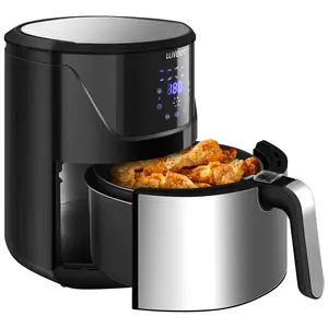 7 L Family Digital Touchscreen Air Fryer Silver/Black