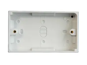 High-Quality 2-Gang 25mm Pattress Box for Reliable Electrical Installations