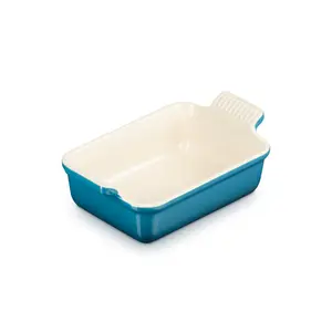 Le Creuset Stoneware Heritage Rectangular Dish Deep Teal / 19cm