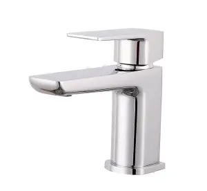 Aquarius Hydro Mini Mono Basin Mixer Tap inc Waste Chrome