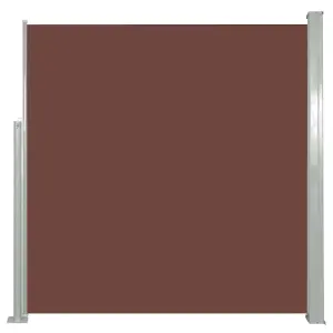 Berkfield Retractable Side Awning 140 x 300 cm Brown