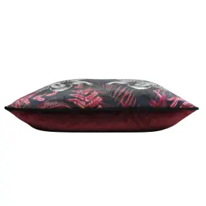 Evans Lichfield Zinara Twin Zebras Velvet Piped Feather Filled Cushion