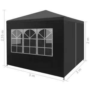 Berkfield Party Tent 3x3 m Anthracite