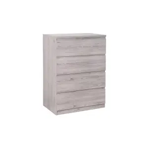 Clean Surf White 4 Drawer Chest