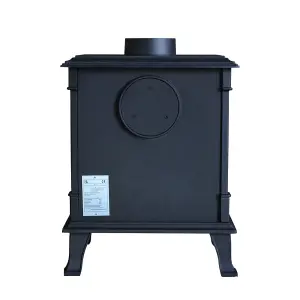 SunDaze 8KW Woodburning Stove Cast Iron Log Burner Fireplace Eco Design Dafra Approved Black