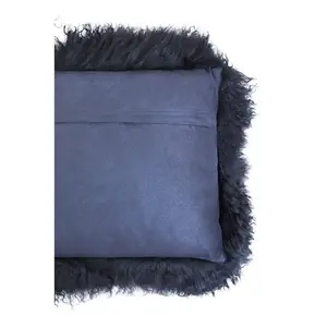 Bosie Luxury Black Soft Fur Cushion