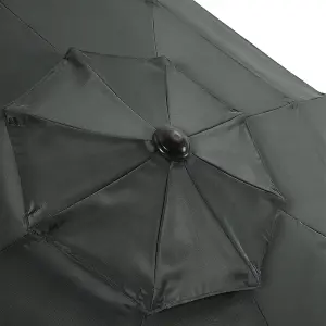 3-Tier Umbrella with Patio Umbrella Concrete Round Base No Wheels