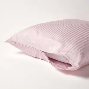 Homescapes Dusky Pink Violet Continental Egyptian Cotton Pillowcase 330 TC, 80 x 80 cm