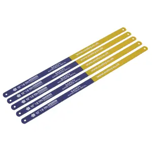 Hacksaw Blade 300mm HSS Bi-Metal 18tpi Pack of 5 by Ufixt