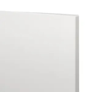 GoodHome Alisma High gloss white slab High gloss white Appliance Cabinet door (W)600mm (H)687mm (T)18mm