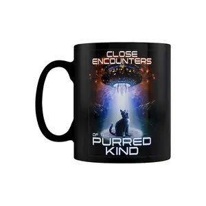 Close Encounters of the Purred Kind Mug Black (One Size)