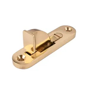 Sash Heritage Weekes Sash Stop with Radius Ends - Polished Brass