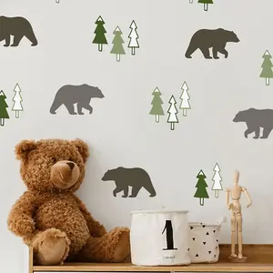 Woodland Wall Sticker Pack Children's Bedroom Nursery Playroom Décor Self-Adhesive Removable