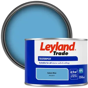 Leyland Trade Vinyl Matt Walls & Ceilings Emulsion Paint Salem Blue (PPG1239-4) 350ml Tester