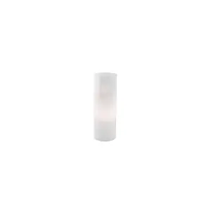 Luminosa Edo 1 Light Large Table Lamp Cylindrical White, E27