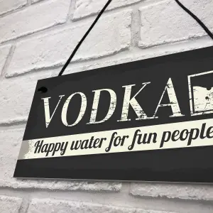 Red Ocean Vodka Novelty Sign Funny Friendship Man Cave Bar Pub Hanging Plaque Gift For Men